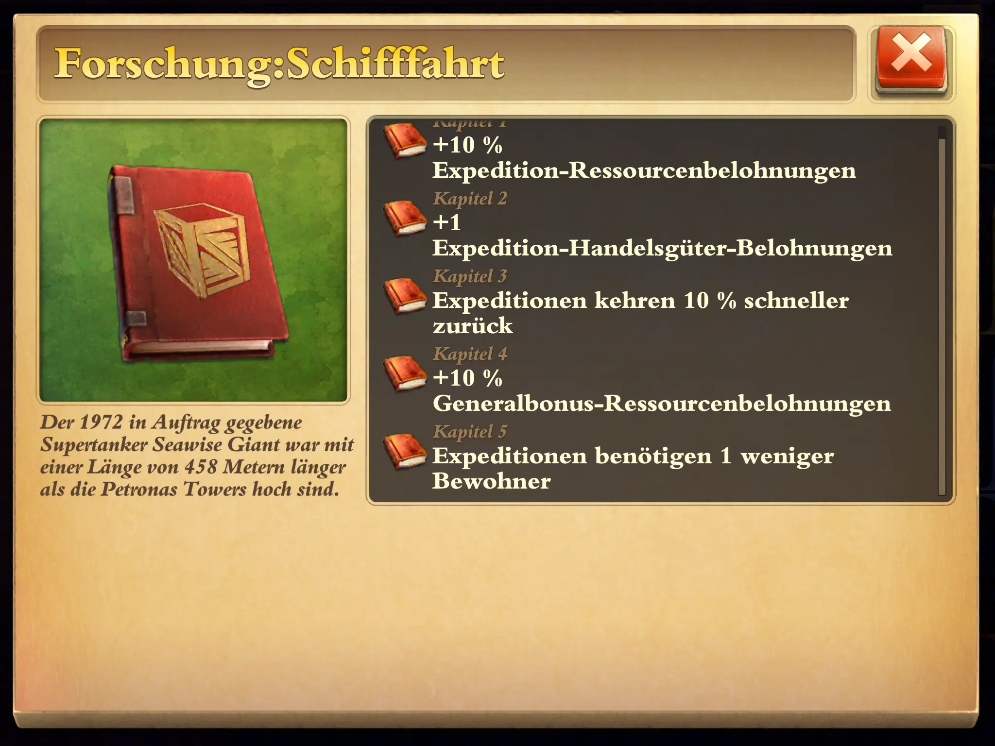 Das Kapitel Schifffahrt in der Bücherei